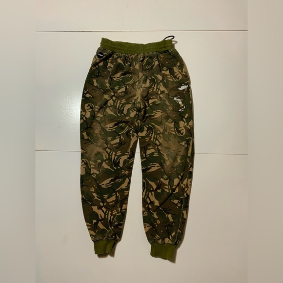 Aape By A Bathing Ape Bape Camouflage Camo Nowhere Jogger Sweatpants - Picture 1 of 16